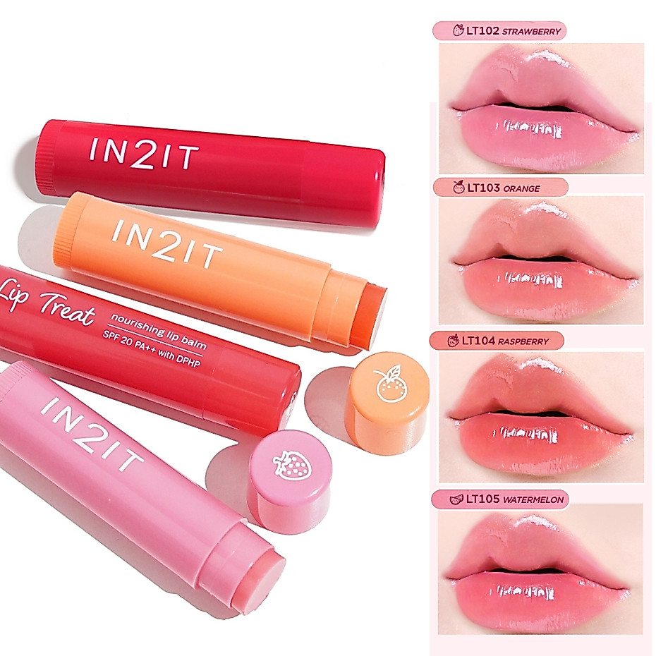 ภาพเพิ่มเติมของ (ส่งด่วน) IN2IT LIP TREAT NOURISHING LIP BALM SPF20 PA++ ลิปบาล์ม (LT)