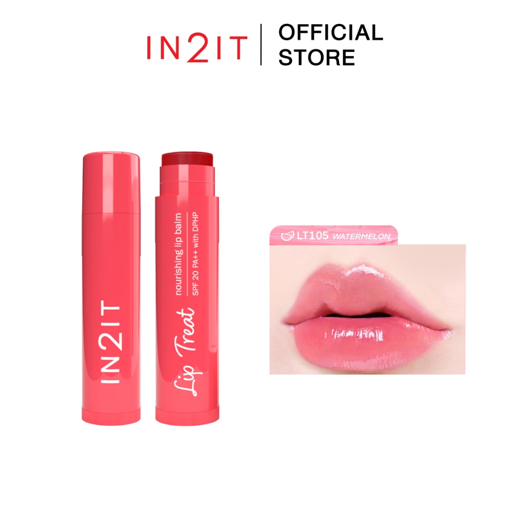 ภาพเพิ่มเติมของ (ส่งด่วน) IN2IT LIP TREAT NOURISHING LIP BALM SPF20 PA++ ลิปบาล์ม (LT)
