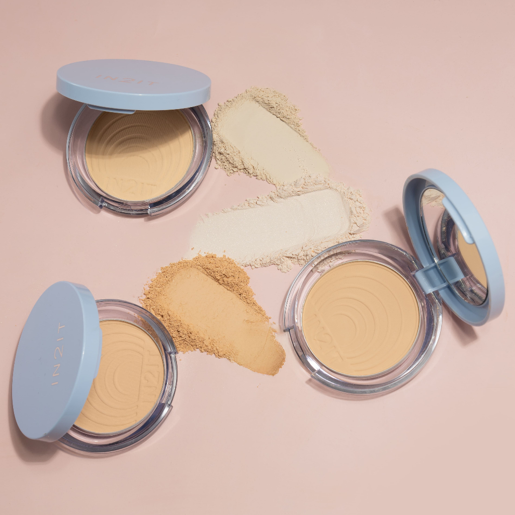 ภาพเพิ่มเติมของ IN2IT UV Shine Control Sheer Face Powder - SCP02 สี WARM BEIGE