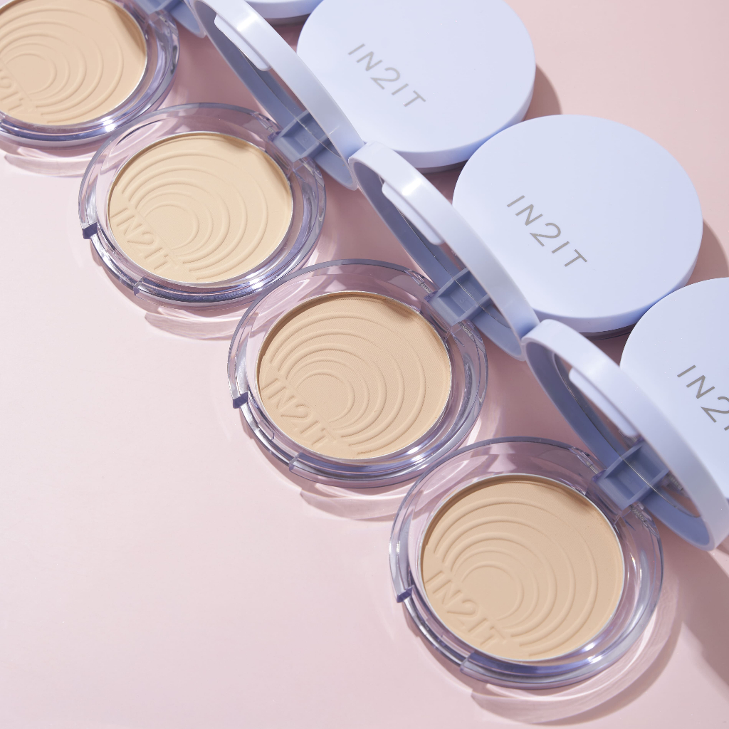 ภาพเพิ่มเติมของ IN2IT UV Shine Control Sheer Face Powder - SCP02 สี WARM BEIGE