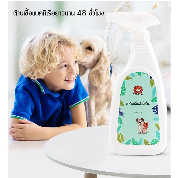 ภาพเพิ่มเติมของ yugogo🐾 ราคาถูก! สเปรย์ดับกลิ่นฉี่แมว ดับกลิ่นฉี่หมา สเปรย์กำจัดกลิ่นทรายแมว 500ml สำหรับสัตว์เลี้ยงเท่านั้