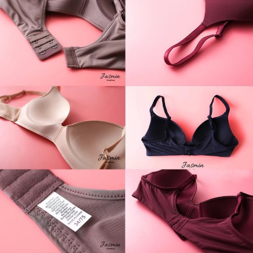 ภาพเพิ่มเติมของ #023 มี12สี 👙บราไร้โครง 👙มีฟองดันทรงในตัว เนื้อผ้าใส่สบาย 👙จัดส่งเร็ว1-2วัน COK