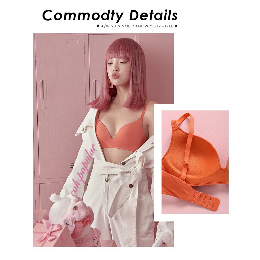 ภาพเพิ่มเติมของ #023 มี12สี 👙บราไร้โครง 👙มีฟองดันทรงในตัว เนื้อผ้าใส่สบาย 👙จัดส่งเร็ว1-2วัน COK