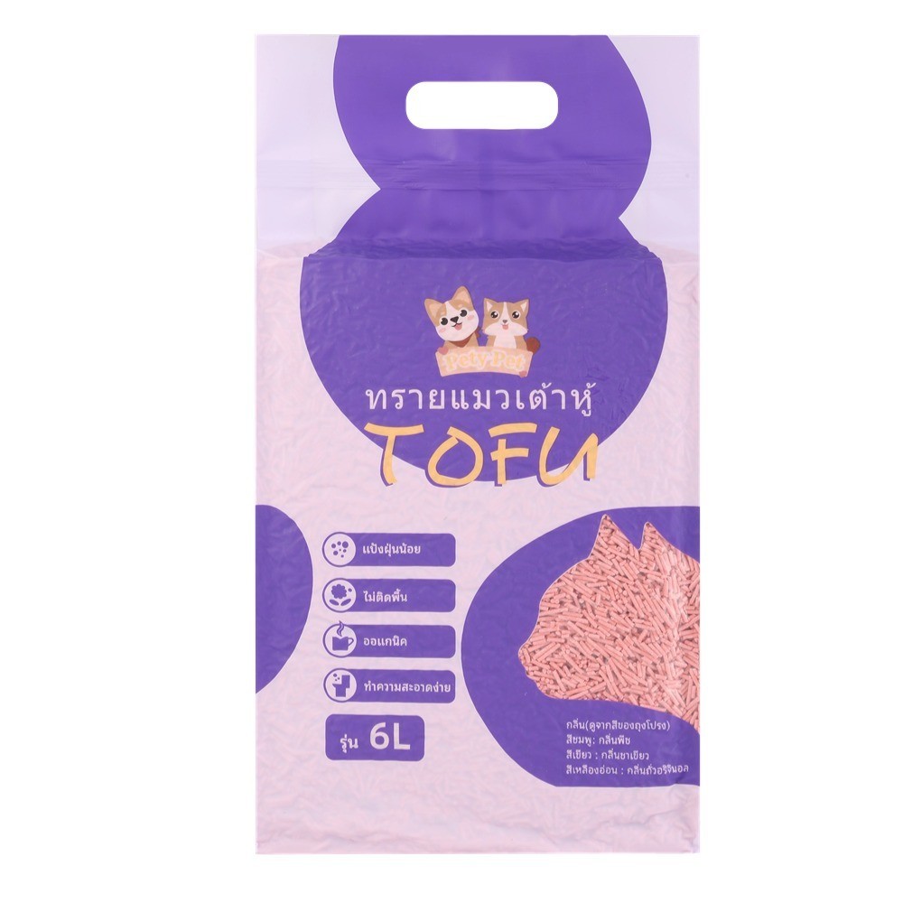 ภาพเพิ่มเติมของ ทรายแมวเต้าหู้ออร์แกนิค100% 【พร้อมส่ง】PetyPet แบบพิเศษ ไม่มีส่วนผสมอื่น ทรายแมว Cat Litter ทรายแมวเต้าหู้ 6 ลิตร P04