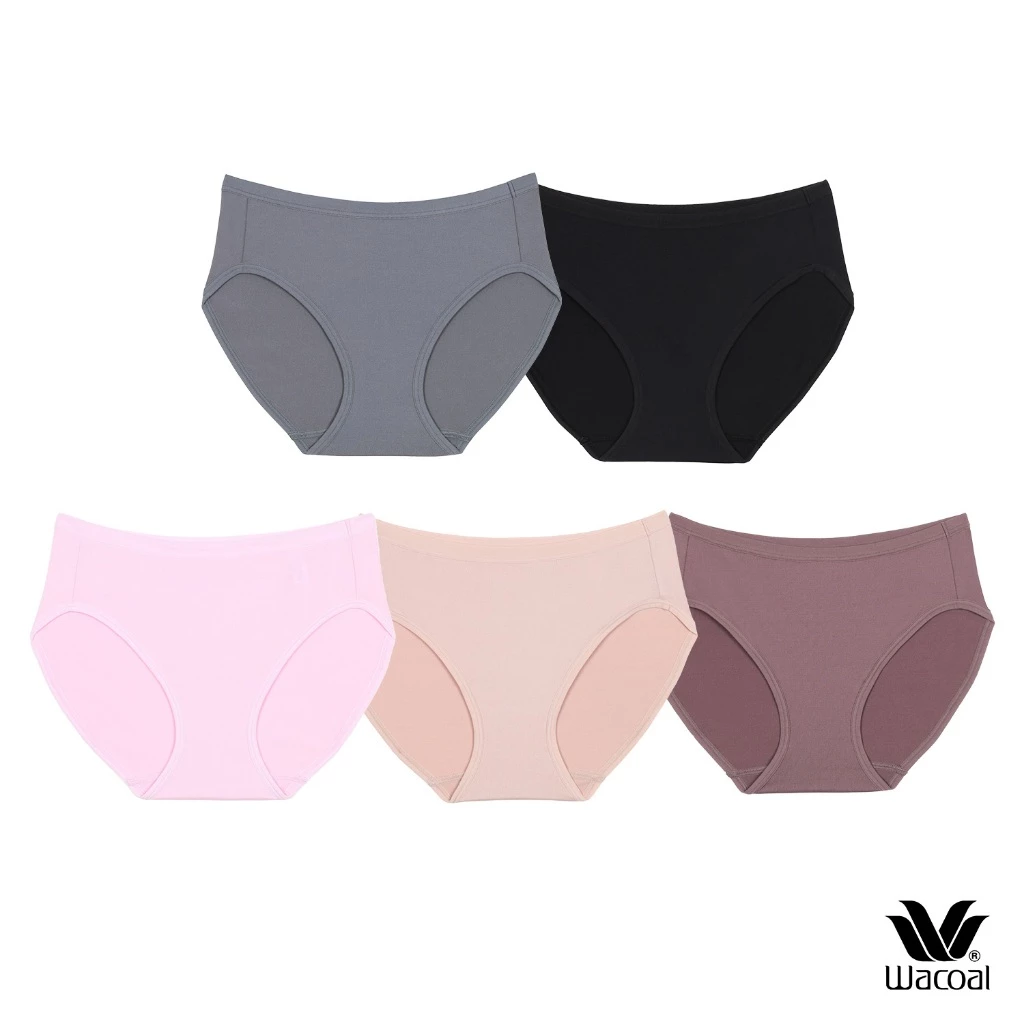 ภาพเพิ่มเติมของ Wacoal Surprise Panty กางเกงในใส่สบายวาโก้ รูปแบบ Bikini แพ็ค 5 ชิ้น รุ่น WU1C34/WU1F34 คละสี