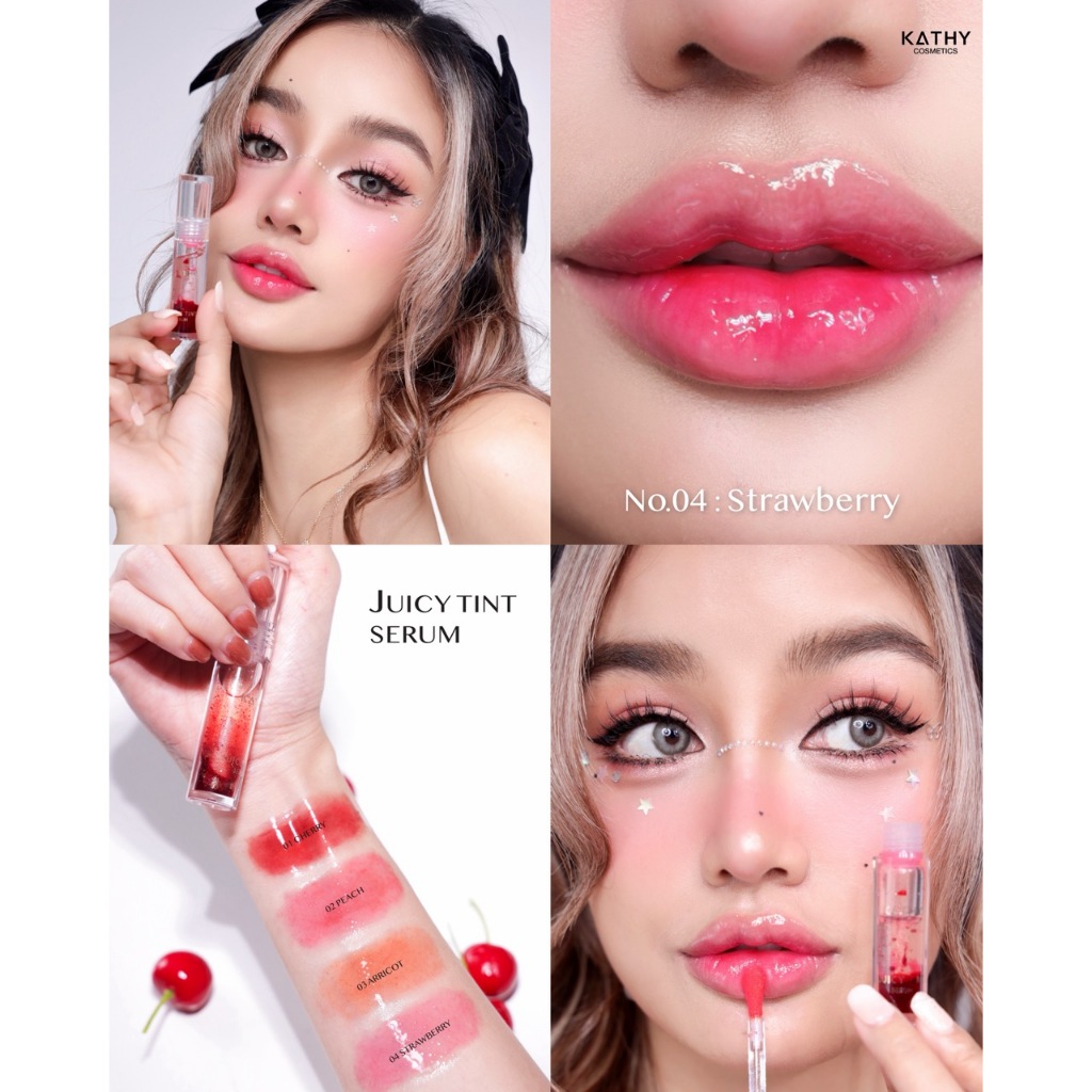 ภาพเพิ่มเติมของ ลิปทินท์กลอส  KATHY AMREZ  JUICY TINT SERUM