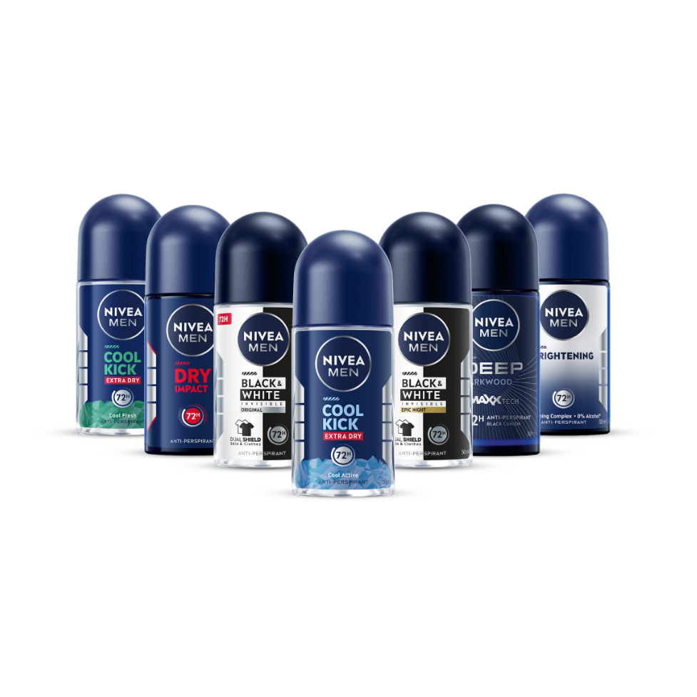 ภาพเพิ่มเติมของ [สินค้าขายดี]นีเวีย โรลออน สำหรับผู้ชาย 50 มล. DEO MEN 50 ml. 2pcs NIVEA