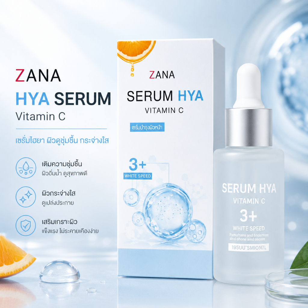ภาพเพิ่มเติมของ เซรั่มไฮยา วิตามินซี Hya Vitamin C Serum เซรั่มหน้าใส ลดผิวหมองคล้ำ ผิวแห้งขาดน้ำ สำหรับผู้หญิง 45+