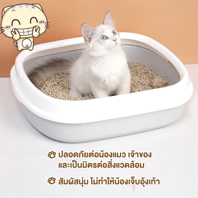 ภาพเพิ่มเติมของ ซื้อ6ถุงขึ้นไป ถุงละ63฿!ทรายเต้าหู้ ออร์แกนิค ผลิตจากกากถั่วเหลืองธรรมชาติ ทรายแมว Cat Litter 6ลิตร