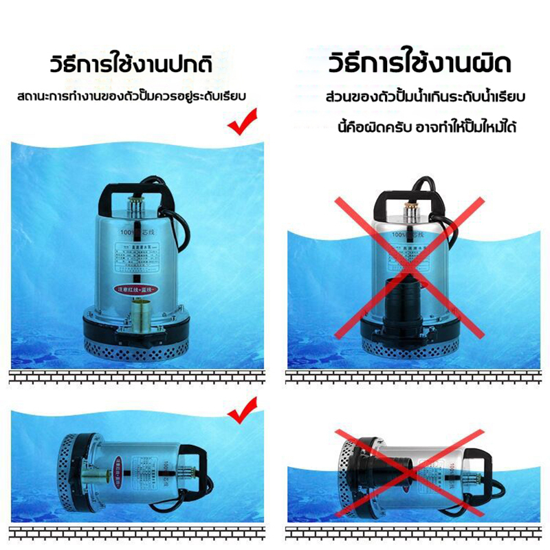 ภาพเพิ่มเติมของ ZX ปั๊มน้ำไฟฟ้า 12v/24v เลือกได้ ปั้มดูดน้ำ ปั้มน้ํา ไดโว่ดูดน้ำ ปั้มแช่ ปั๊มไดโว่