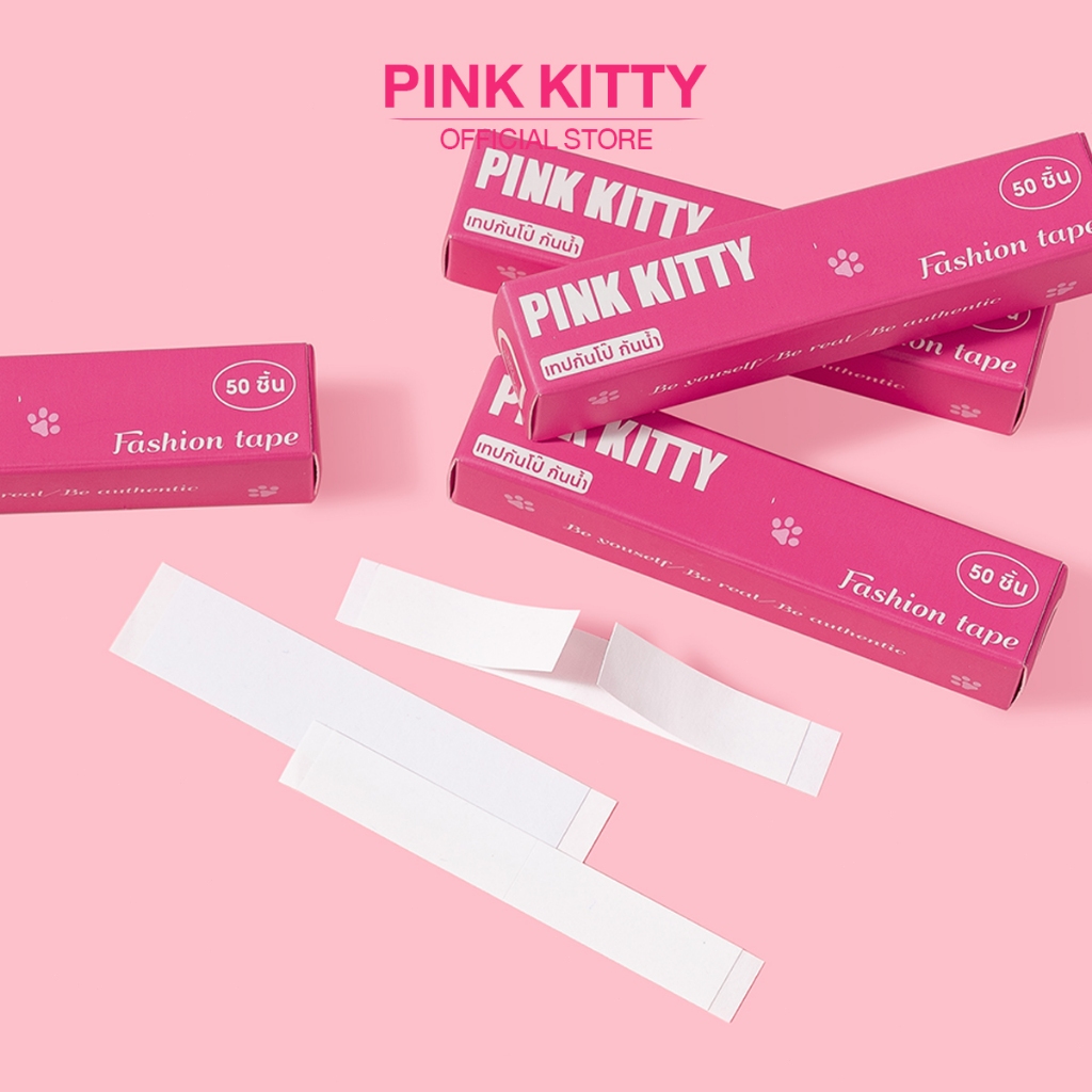 ภาพเพิ่มเติมของ PINKKITTY เทปกันโป๊ 50ชิ้น Clothing Tape เทปติดเสื้อคอลึก ผู้หญิง ติดปกเสื้อ กันสายเดี่ยวหลุด Invisible Tape PK04