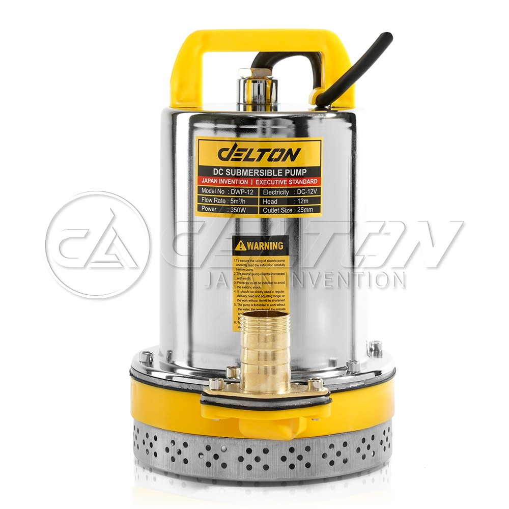 ภาพเพิ่มเติมของ Delton ปั๊มน้ำไดโว่ DC ปั๊มแช่ 1 นิ้ว รุ่นใหม่! 12V สามารถต่อใช้งานกับแบตเตอรี่และแผงโซล่าได้ ปั๊มจุ่ม ไดโว่ รุ่น DWP-12