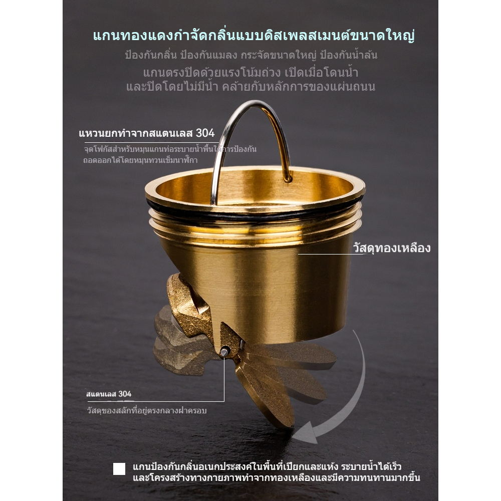 ภาพเพิ่มเติมของ ท่อระบายน้ําทองเหลือง โลหะ สีเทา มองไม่เห็น สําหรับเครื่องซักผ้า ห้องน้ํา ห้องอาบน้ํา