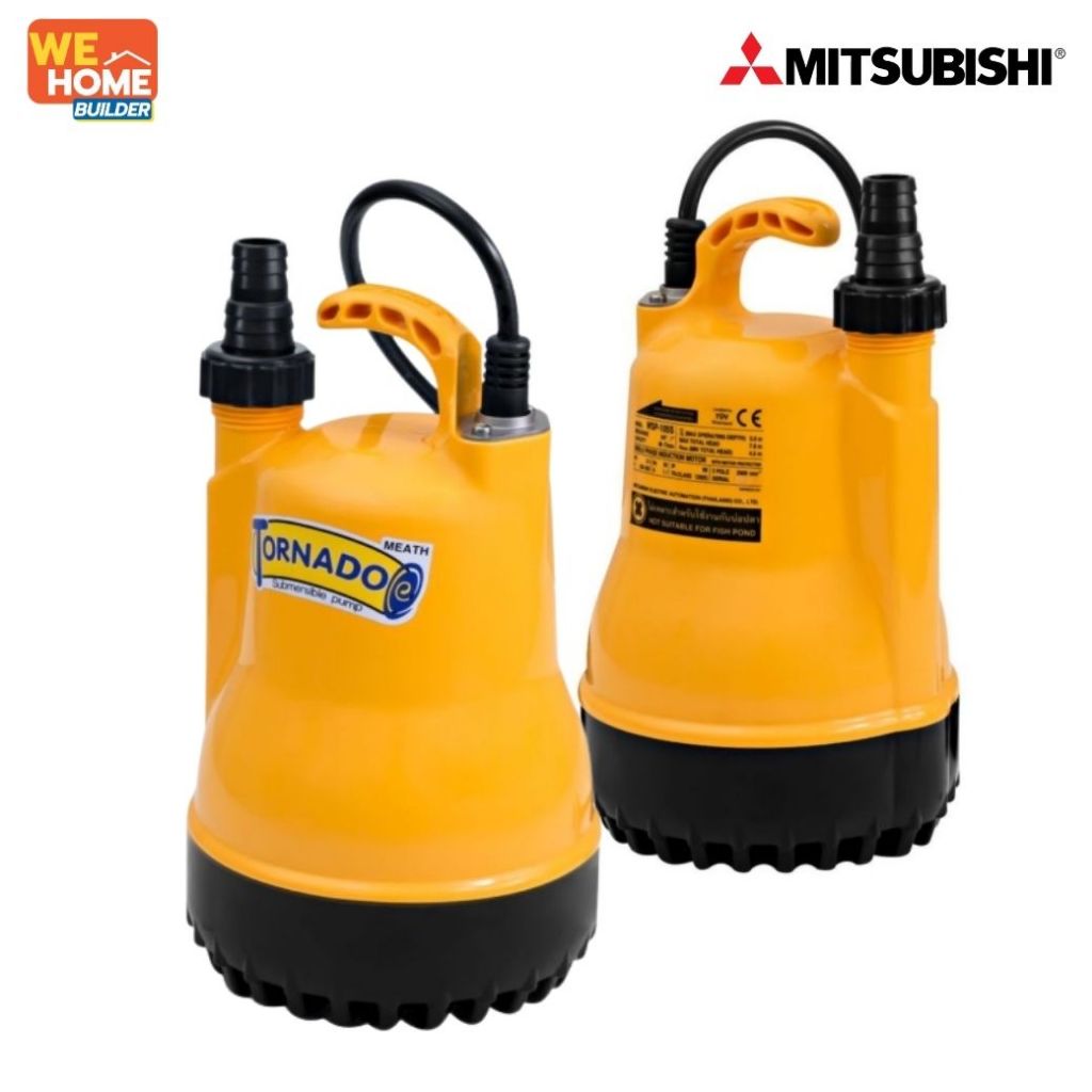 ภาพเพิ่มเติมของ MITSUBISHI ปั๊มแช่ Tornado PSP-105S ขนาด 1 นิ้ว 100W 220V ปั๊มจุ่ม ไดโว่ ปั๊มดูด สำหรับสูบน้ำท่วม น้ำขัง