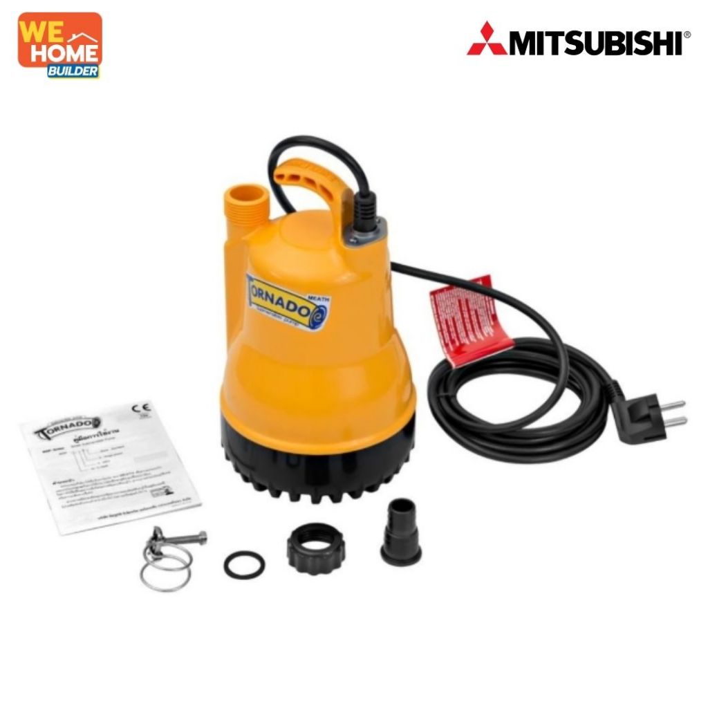 ภาพเพิ่มเติมของ MITSUBISHI ปั๊มแช่ Tornado PSP-105S ขนาด 1 นิ้ว 100W 220V ปั๊มจุ่ม ไดโว่ ปั๊มดูด สำหรับสูบน้ำท่วม น้ำขัง