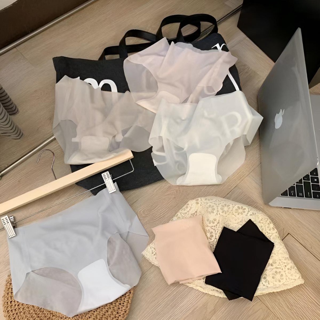 ภาพเพิ่มเติมของ กางเกงชั้นในผู้หญิง งานผ้าซีทรู ไร้ขอบเย็บ เป้าสองชั้นระบายอากาศ ไม่อับ นุ่มลื่น บางเบา ยืดหยุ่นได้ดีมากๆ สวมใส่สบายสุดๆ