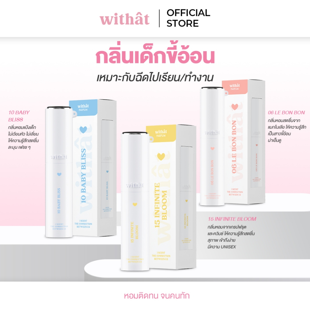 ภาพเพิ่มเติมของ ส่งด่วน น้ำหอม Withat Parfum Scent inversion : น้ำหอมวิทแทท หอมติดทนจนคนทัก น้ำหอมวิดแทด น้ำหอมวิทแตด