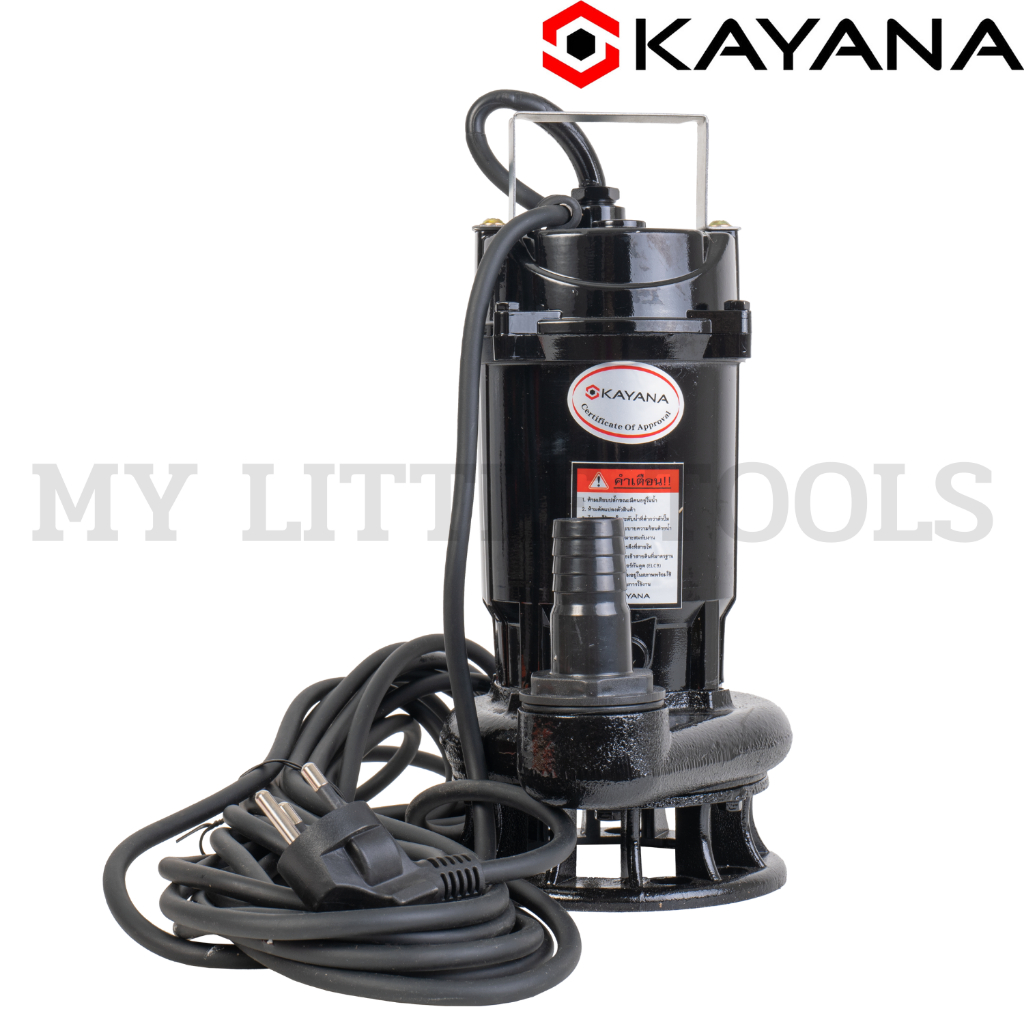 ภาพเพิ่มเติมของ KAYANA ปั๊มแช่ไดโว่ ท่อขนาด 1 นิ้ว 370W ใช้ได้ทั้งน้ำดี และน้ำสกปรก ขดลวดทองแดงแท้ 100% ดูดน้ำได้ลึก