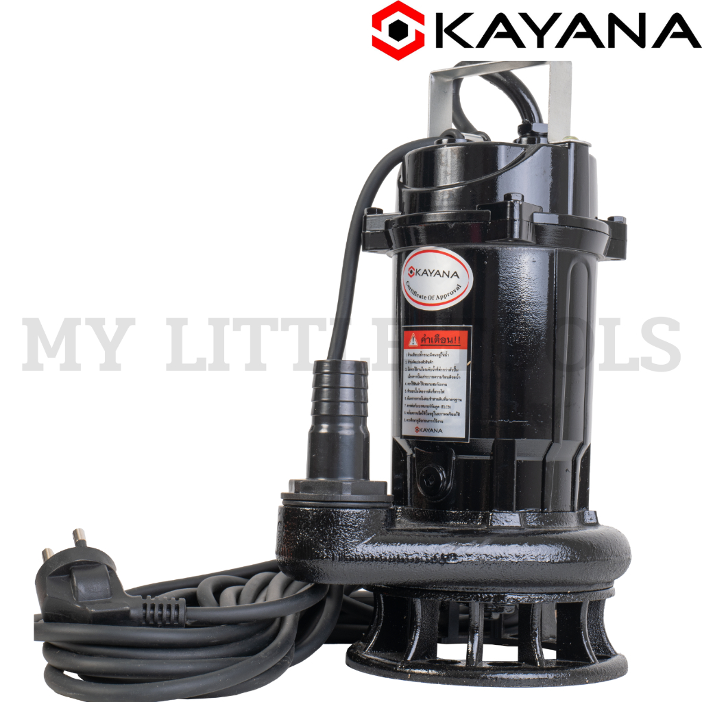 ภาพเพิ่มเติมของ KAYANA ปั๊มแช่ไดโว่ ท่อขนาด 1 นิ้ว 370W ใช้ได้ทั้งน้ำดี และน้ำสกปรก ขดลวดทองแดงแท้ 100% ดูดน้ำได้ลึก