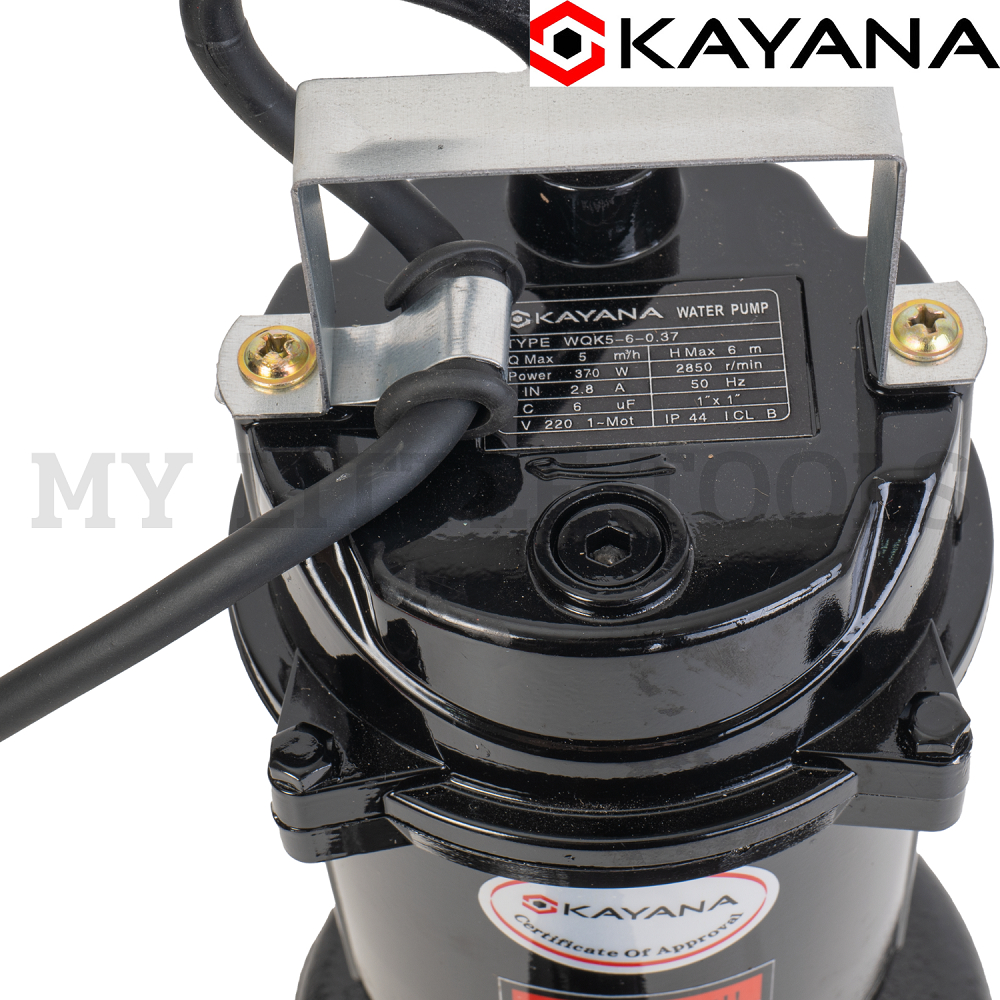 ภาพเพิ่มเติมของ KAYANA ปั๊มแช่ไดโว่ ท่อขนาด 1 นิ้ว 370W ใช้ได้ทั้งน้ำดี และน้ำสกปรก ขดลวดทองแดงแท้ 100% ดูดน้ำได้ลึก