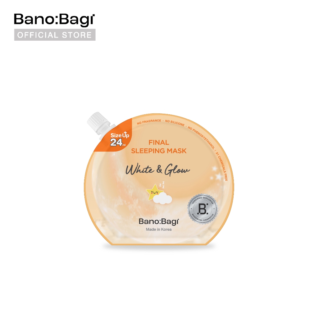 ภาพเพิ่มเติมของ BANOBAGI Final Sleeping Mask - Whitening Plus บาโนบากิ สลีปปิ้งมาสก์ 4 สูตร
