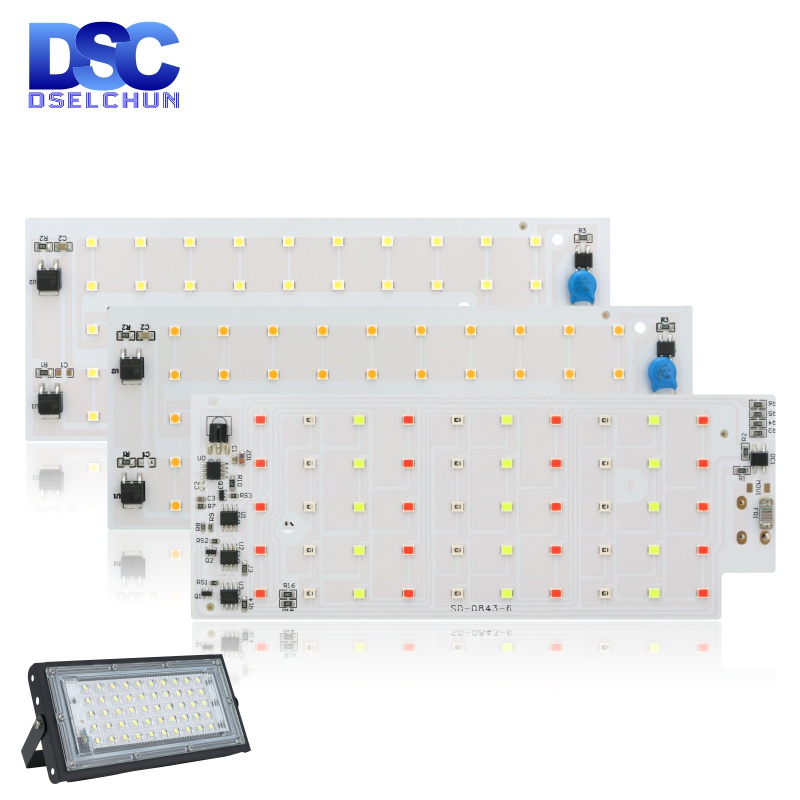ภาพเพิ่มเติมของ Dselchun 50W LED น้ําท่วมชิป SMD 2835 กลางแจ้ง Floodlight Spotlight ลูกปัด AC 220V สําหรับ LED โคมไฟถนนภูมิทัศน์
