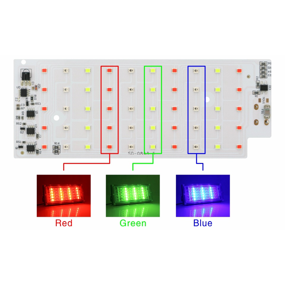 ภาพเพิ่มเติมของ Dselchun 50W LED น้ําท่วมชิป SMD 2835 กลางแจ้ง Floodlight Spotlight ลูกปัด AC 220V สําหรับ LED โคมไฟถนนภูมิทัศน์
