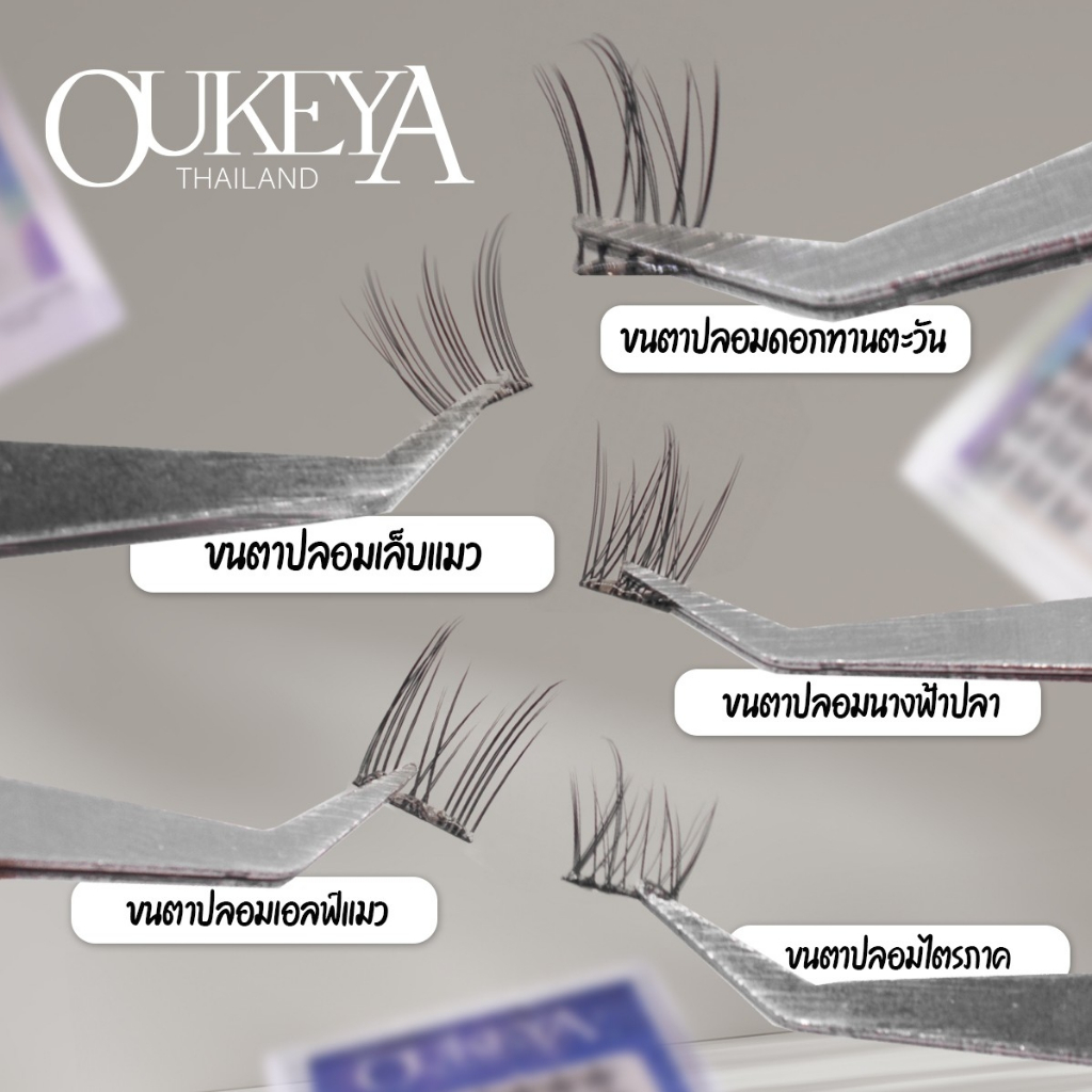 ภาพเพิ่มเติมของ OUKEYA ขนตาปลอมแบบช่อ ไม่ต้องใช้กาว ขนตาปลอม3มิติ ขนตาปลอมธรรมชาติ แบบมืออาชีพ แม่ค้าชาวไทย