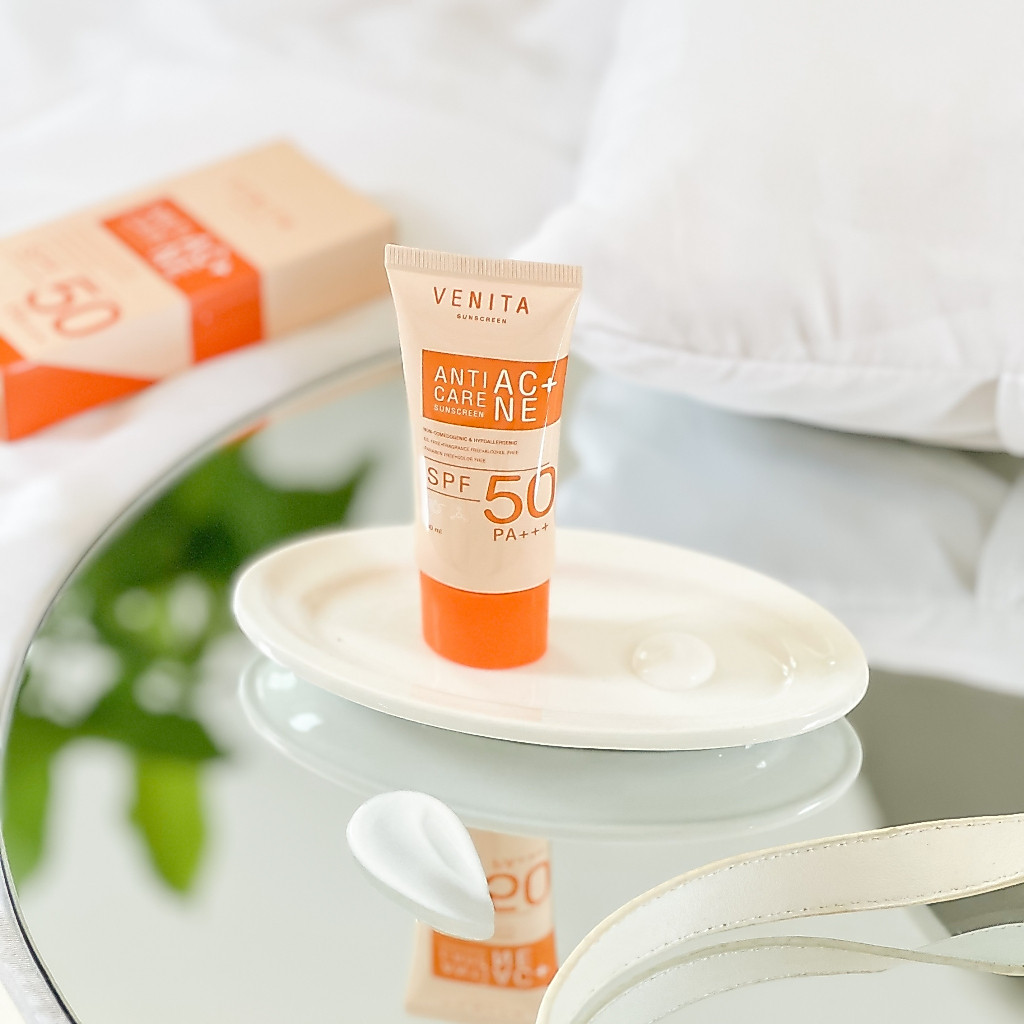 ภาพเพิ่มเติมของ VENITA ครีมกันแดดเวนิต้า Venita Anti-Acne Care Sunscreen SPF50/PA+++ plus 30gเนื้อครีมเจลซึมเร็ว