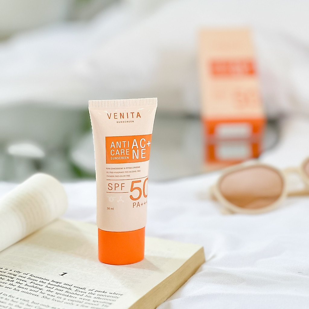 ภาพเพิ่มเติมของ VENITA ครีมกันแดดเวนิต้า Venita Anti-Acne Care Sunscreen SPF50/PA+++ plus 30gเนื้อครีมเจลซึมเร็ว