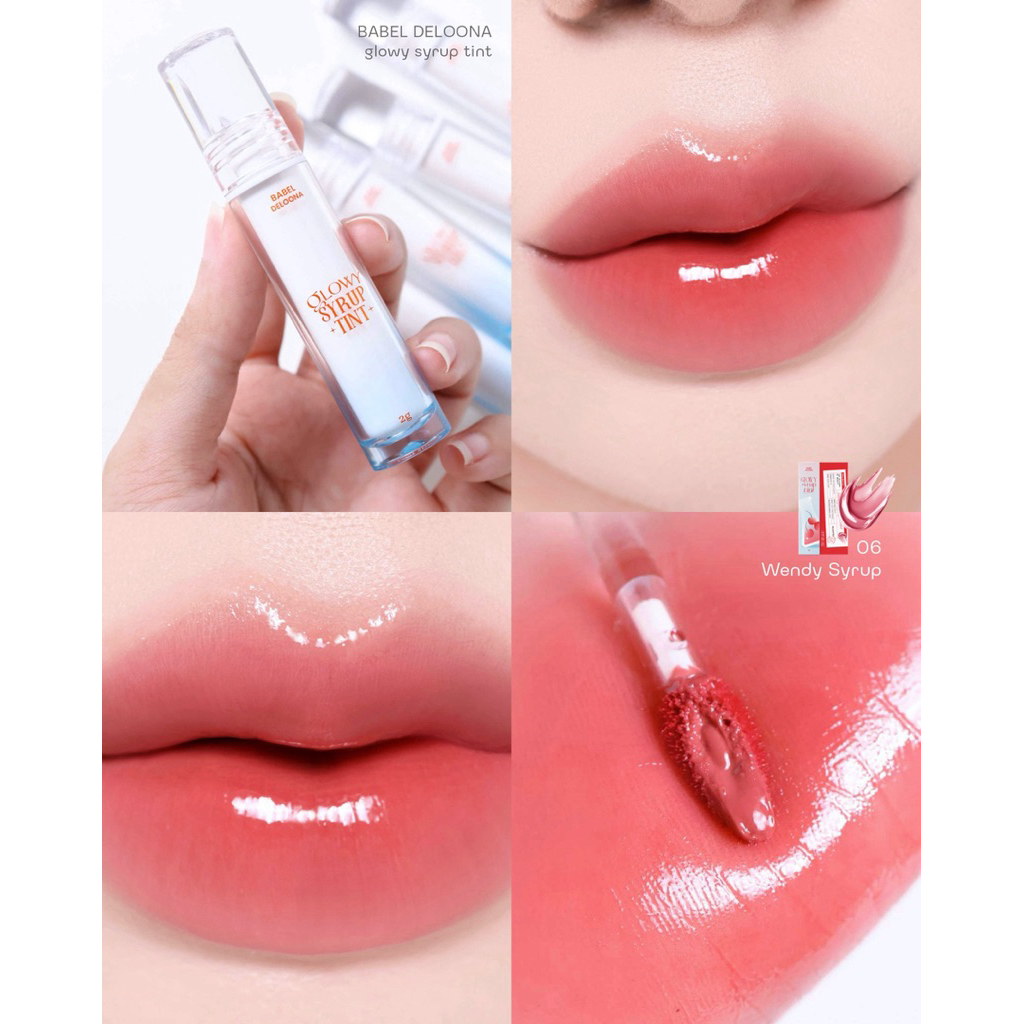ภาพเพิ่มเติมของ 1 แท่ง  ลิปไซรัปบาเบล BABEL DELOONA GLOWY SYRUP TINT ลิปกลอสทินต์ทิ้งสเตน (2g.)