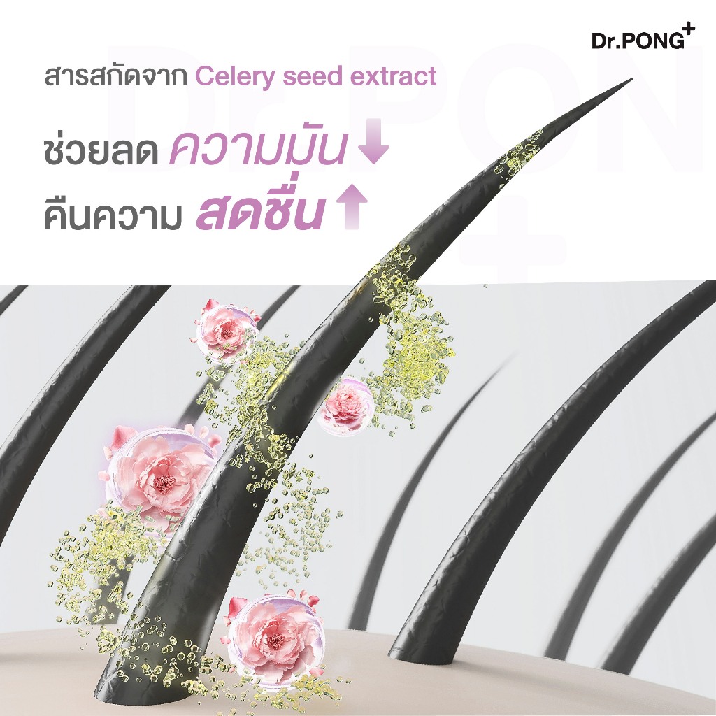 ภาพเพิ่มเติมของ Dr.PONG Dry X Shampoo Hair Spray ดรายแชมพูลดผมมันทันที ผมหอมสะอาด สดชื่น