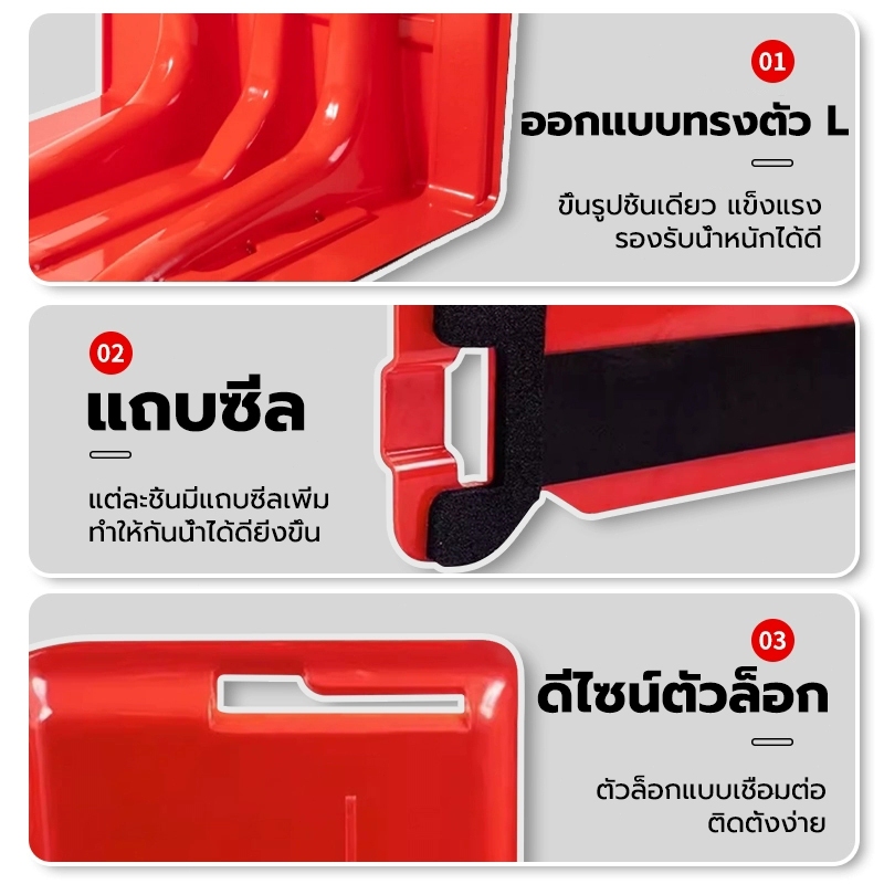 ภาพเพิ่มเติมของ HOT!สินค้าพร้อมส่ง!แผ่นกั้นน้ำท่วม แผ่นพลาสติกกั้นน้ำ ผลิตจากวัสดุ ABS คุณภาพสูง ป้องกันน้ำท่วม