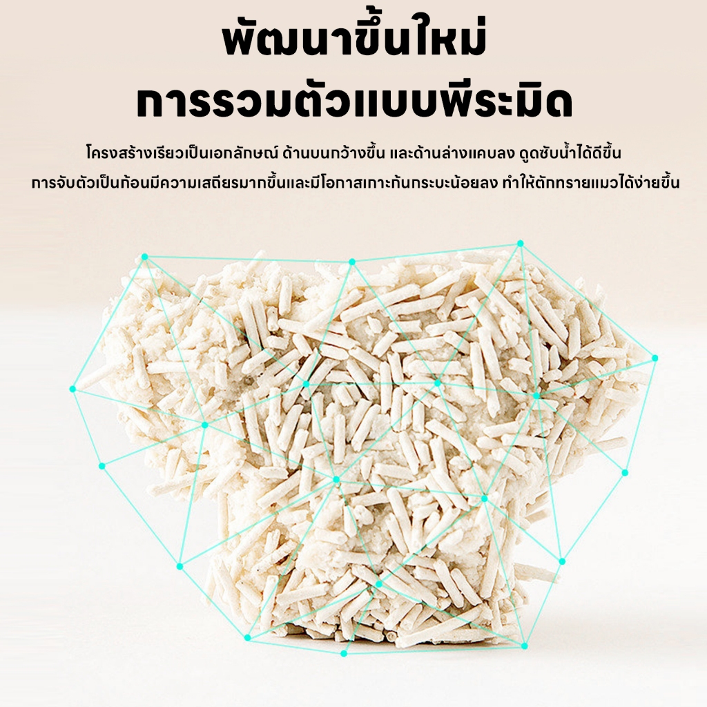 ภาพเพิ่มเติมของ yoyopet : ทรายแมว 7ลิตร Cat litter เกลือทะเล ทรายเต้าหู้ ออร์แกนิค100% ผลิตจากกากถั่วเหลืองธรรมชาติ