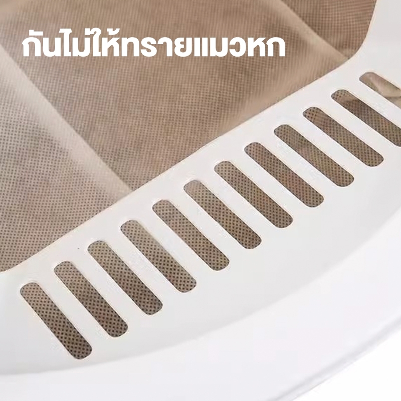 ภาพเพิ่มเติมของ ห้องน้ำแมว กระบะทรายแมว ห้องน้ำแมวทรงโดม ป้องกันกลิ่นและแบคทีเรียที่ปิดสนิท กระบะทราย แถมที่ตักทรายแมว พร้อมที่ตักทราย