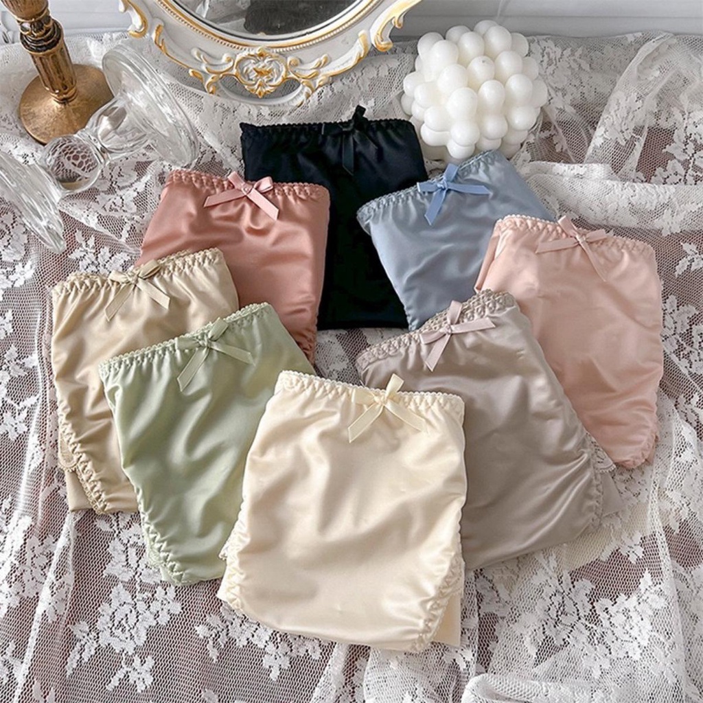 ภาพเพิ่มเติมของ กางเกงชั้นในผู้หญิง ลูกไม้ สไตล์เซ็กซี่  เป้าสองชั้นลดอับชื้อ งานสวย ผ้านิ่มมาก ไม่คัน Size M-4XL