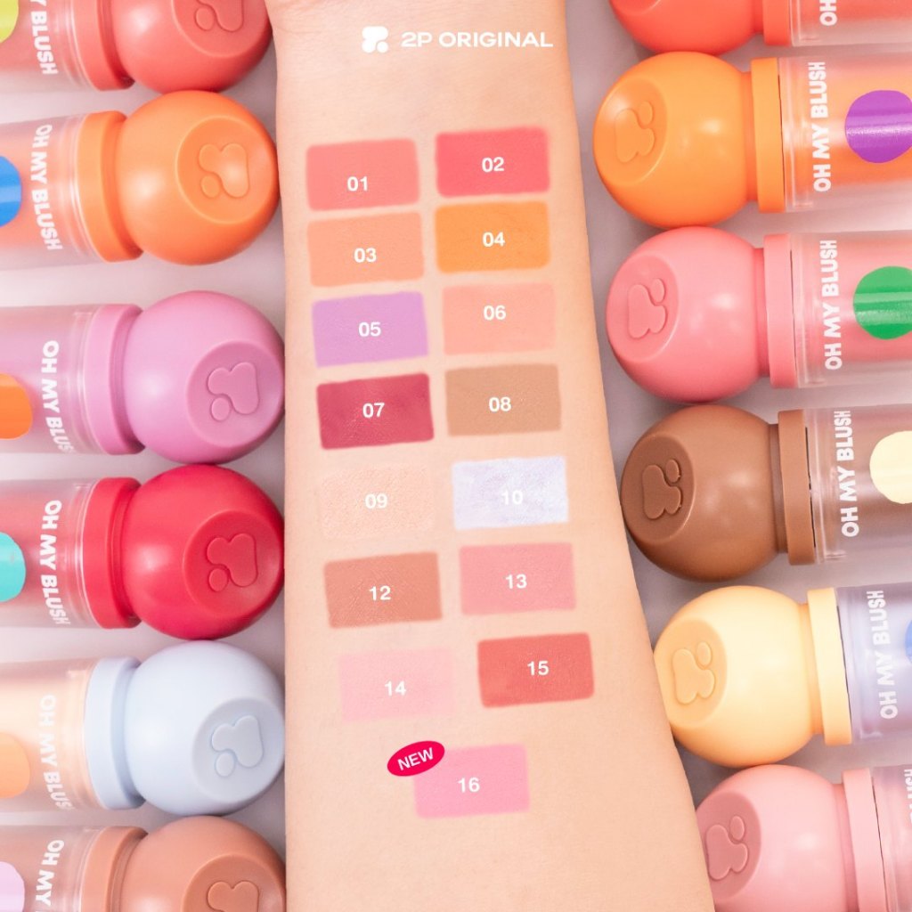 ภาพเพิ่มเติมของ OH MY BLUSH DOT #บลัชหัวโต #ohmyblushdot (16 Colors) 3g.