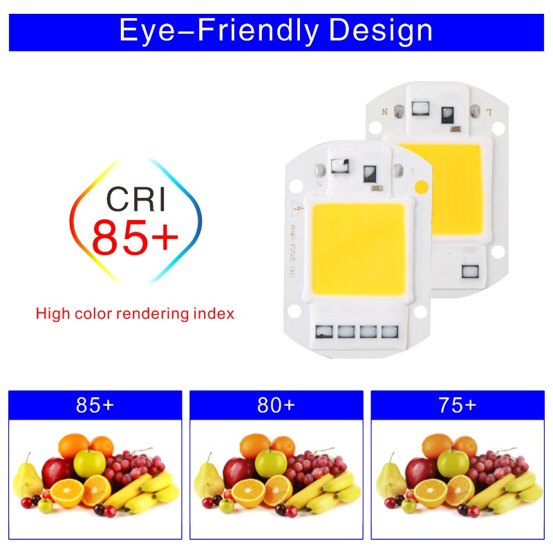 ภาพเพิ่มเติมของ Dselchun LED COB ชิป 110V 220V 10W 20W 30W 50W สมาร์ท IC ไม่ต้องใช้ไดร์เวอร์หลอดไฟ LED ลูกปัดสําหรับสปอตไลท์น้ําท่วม