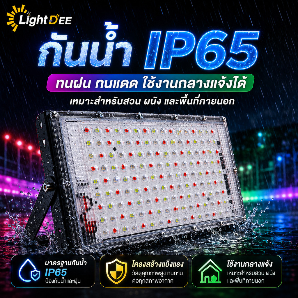 ภาพเพิ่มเติมของ สปอตไลท์ต์RGB 12Vไฟนำ้ท่วม 16สีกลางแจ้งกันน้ำการควบคุมระยะไกลสปอตไลสำหรับสวนลานสวนไฟฉาย แสงแดง แสงเขียว