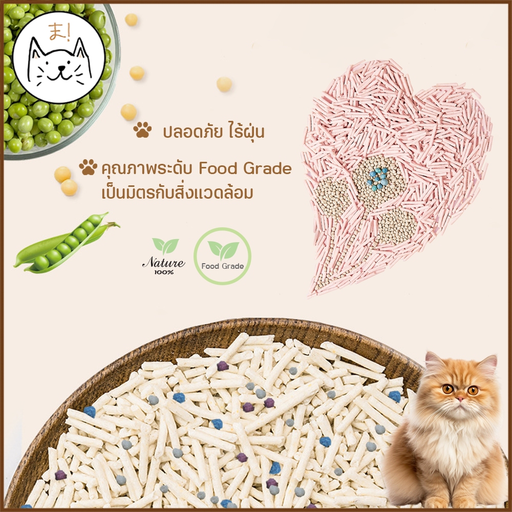 ภาพเพิ่มเติมของ KUMAま ทรายแมว Molly More ทรายแมวเต้าหู้ ผลิตจากธรรมชาติ คุมกลิ่น จับตัวเป็นก้อนไว ไร้ฝุ่น ทรายแมว เบนโทไนท์
