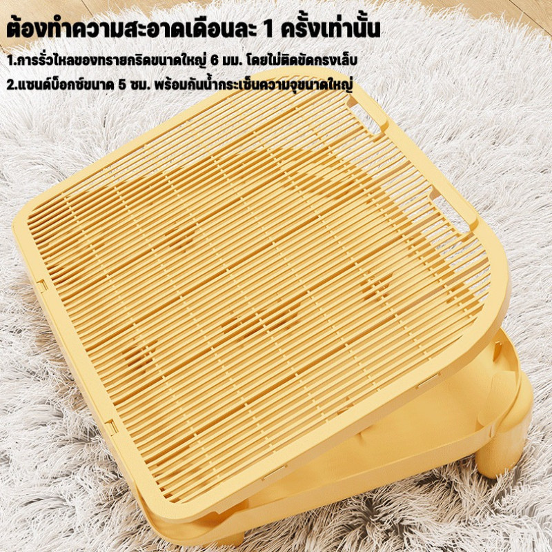 ภาพเพิ่มเติมของ 😺COD😺แผ่นดักทรายแมว บันไดห้องน้ำแมว 2 ชั้น ทำความสะอาดง่าย สะดวกต่อการใช้งาน ความจุขนาดใหญ่ ถอดออกได้3 สไตล์