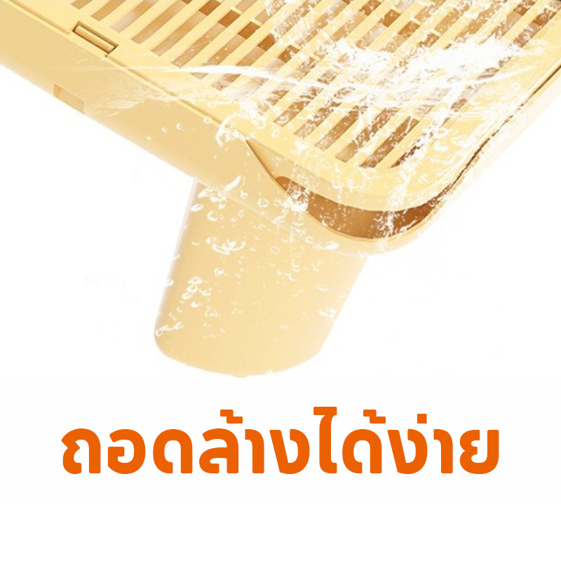 ภาพเพิ่มเติมของ 😺COD😺แผ่นดักทรายแมว บันไดห้องน้ำแมว 2 ชั้น ทำความสะอาดง่าย สะดวกต่อการใช้งาน ความจุขนาดใหญ่ ถอดออกได้3 สไตล์