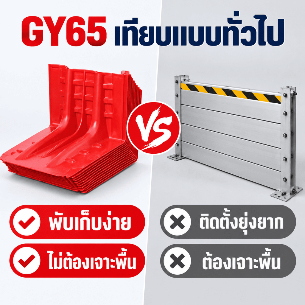 ภาพเพิ่มเติมของ พร้อมส่ง แผ่นกั้นน้ำท่วม ใช้ป้องกันน้ำท่วมหรือ เปลี่ยนทิศทางน้ำได้ กั้นน้ำท่วมเฉียบพลัน ชะลอน้ำ