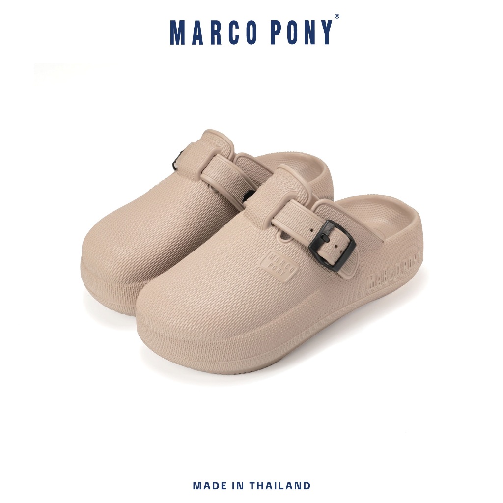 ภาพเพิ่มเติมของ Marco Pony รองเท้าหัวโต รองเท้าแตะผู้หญิงแฟชั่น เพื่อสุขภาพ เบาสบาย ส้นหนา 6 ซม MH9029
