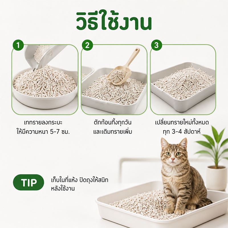 ภาพเพิ่มเติมของ ทรายแมวเต้าหู้ ทรายแมว6L ทรายเต้าหู้ Cat Litter（ทรายเบนโทไนท์/ทรายแมวผสม/ทรายเต้าหู้） ผลิตจากกากถั่วเหลืองธรรมชาติ