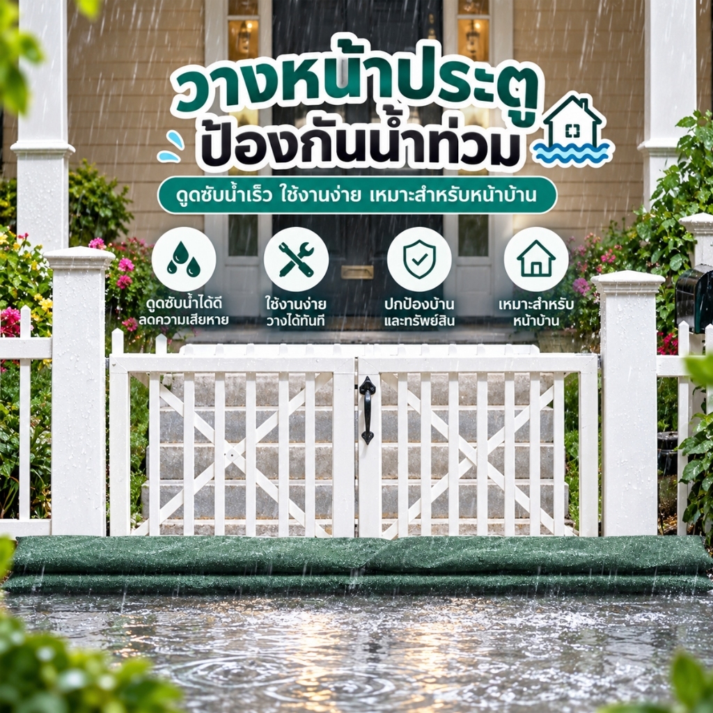ภาพเพิ่มเติมของ ถุงป้องกันน้ำท่วม ถุงทรายควบคุมน้ําท่วม แผ่นกั้นน้ำท่วม การป้องกันน้ำท่วมช่วยป้องกันน้ำท่วมป้องกันฝน