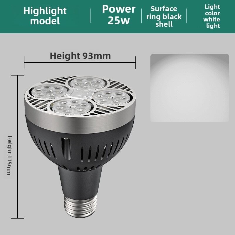 ภาพเพิ่มเติมของ Oeing LED Track Light น้ําท่วมหลอดไฟ PAR30 โคมไฟ 25W 35W 40W 45W E27 Warm Cool Neutral White Spotlight สําหรับร้านเสื้อผ้าห้องครัว 220V