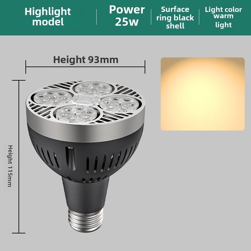 ภาพเพิ่มเติมของ Oeing LED Track Light น้ําท่วมหลอดไฟ PAR30 โคมไฟ 25W 35W 40W 45W E27 Warm Cool Neutral White Spotlight สําหรับร้านเสื้อผ้าห้องครัว 220V