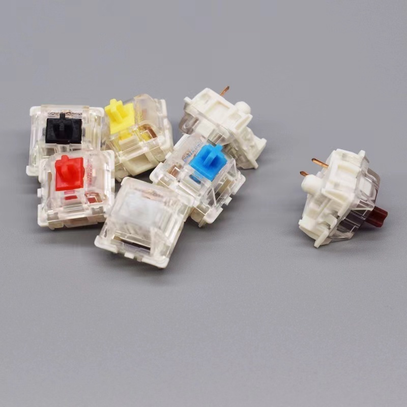 ภาพเพิ่มเติมของ Switch Blue Switch,Red Switch kang whiteปุ่มสวิตช์ Mechanical Keyboard (SwitchแบบCherry Mx)3ขา 5 ขา