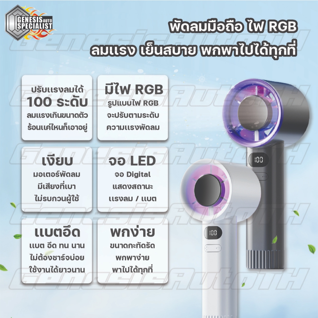 ภาพเพิ่มเติมของ ⚡ ลูกค้าใหม่ 1 บาท! พัดลมมือถือเทอร์โบ 💨 ลมแรง 5 ระดับ แบตอึด ใช้งานได้นาน น้ำหนักเบา พกง่าย ส่งด่วนไวทันใจ!